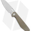 Gerber Slimsada Frame Lock Knife Olive Micarta (3.45" Stonewash)
