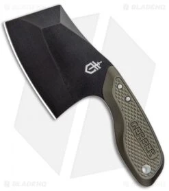 Gerber Tri-Tip Mini Cleaver Fixed Blade Knife Green (2" Black)