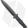 Heretic Knives Nephilim Fixed Blade Knife CF/Blue Ti (6.5" Black)