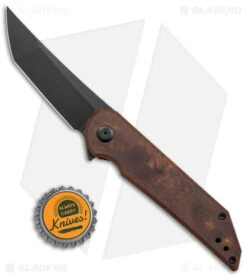 Jake Hoback Radford Frame Lock Knife Golden Dragon Juma (3.5" Black Stonewash) -SOG Store Hoback Knives Radford FL Ti Juma Golden Dragon Black BHQ 165240 jr bottlecap