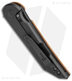 Jake Hoback Radford Frame Lock Knife Golden Dragon Juma (3.5" Black Stonewash) -SOG Store Hoback Knives Radford FL Ti Juma Golden Dragon Black BHQ 165240 jr side