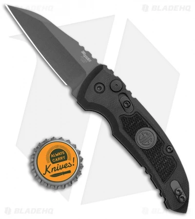 Hogue Knives A01 Microswitch Auto Knife Sig Medallion Wharncliffe (2.6" Black) 4 Hogue Knives A01 Microswitch Auto Knife Sig Medallion Wharncliffe (2.6" Black) - Image 4
