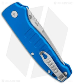Hogue Ballista Tanto Automatic Knife Matte Blue (3.5" Tumbled) 64123 -SOG Store Hogue Ballista Auto Matte Blue Tanto Tumbled BHQ 140238 jr side