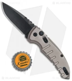 Hogue Knives A01 Microswitch Automatic Knife Flat Dark Earth (2.6" Black) 24117 -SOG Store Hogue Knives A01 Microswitch Auto Flat Dark Black 24117 BHQ 78510 jr bottlecap