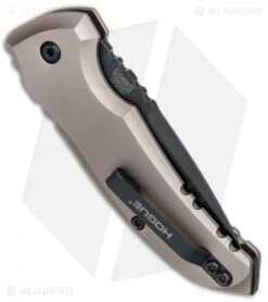 Hogue Knives A01 Microswitch Automatic Knife Flat Dark Earth (2.6" Black) 24117 -SOG Store Hogue Knives A01 Microswitch Auto Flat Dark Black 24117 BHQ 78510 jr side