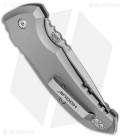 Hogue Knives A01 Microswitch Automatic Knife Gray (2.6" Stonewash) 24112 -SOG Store Hogue Knives A01 Microswitch Auto Gray SW 2412 BHQ 78509 jr side