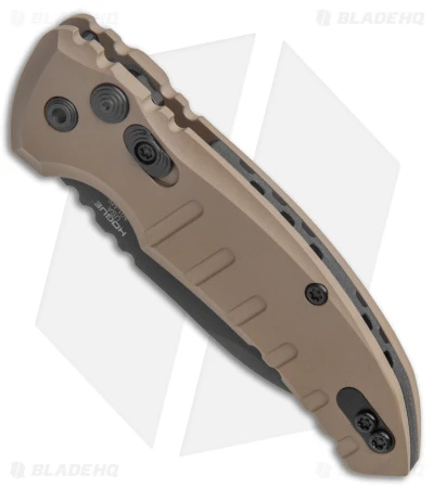 Hogue Knives A01 Microswitch Wharncliffe Automatic Knife FDE (2.6" Black) 2 Hogue Knives A01 Microswitch Wharncliffe Automatic Knife FDE (2.6" Black) - Image 2