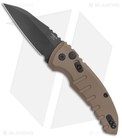 Hogue Knives A01 Microswitch Wharncliffe Automatic Knife FDE (2.6" Black) 1 Hogue Knives A01 Microswitch Wharncliffe Automatic Knife FDE (2.6" Black)
