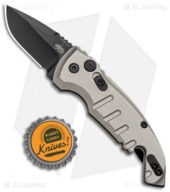 Hogue Knives CA Legal A01 Microswitch Automatic Knife FDE (1.8" Black) -SOG Store Hogue Knives CA Legal A01 Microswitch Auto FDE Black 24127 BHQ 83447 jr bottlecap
