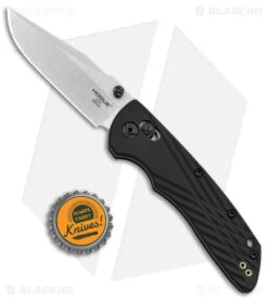 Hogue Knives Deka MagnaCut Clip Point Knife Black Polymer (3.25" Stonewash) -SOG Store Hogue Knives Deka MagnaCut CP Black Polymer SW BHQ 140230 jr bottlecap