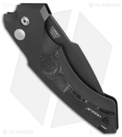 Hogue Knives EX-A05 Spear Point Automatic Knife Black G-Mascus (4" Black) 3 Hogue Knives EX-A05 Spear Point Automatic Knife Black G-Mascus (4" Black) - Image 3