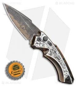 Hogue Knives/Outlaw Ordnance/Manspot X5 Automatic Knife (4" Bronze) Exclusive -SOG Store Hogue Knives X5 Spear Point Automatic Knife 3.25in Bronze Manspot Exclusive 34591 EXLBHQ BHQ 107276 LS Bottlecap