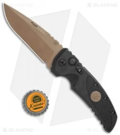 Hogue Sig Sauer EX-A01 Automatic Knife Black G-10 (3.5" FDE) 36130 7 Hogue Sig Sauer EX-A01 Automatic Knife Black G-10 (3.5" FDE) 36130 -SOG Store Hogue Sig Sauer EX A01 Auto black G 10 FDE BHQ 84594 jr bottlecap