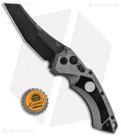Hogue Sig Sauer EX-A05 Wharncliffe Automatic Knife Grey (3.5" Black) 36522 -SOG Store Hogue Sig Sauer EX A05 Wharncliffe Auto Grey Black 36522 BHQ 86063 jr bottlecap