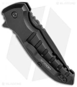 Hogue X1 Microflip Drop Point Flipper Knife Matte Black (2.75" Black) 24176 6 Hogue X1 Microflip Drop Point Flipper Knife Matte Black (2.75" Black) 24176 -SOG Store Hogue X1 Microflip DP Matte Black Black BHQ 93897 jr side