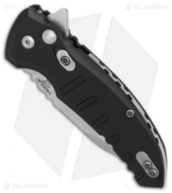 Hogue X1 Microflip Wharncliffe Flipper Knife Matte Black (2.6" SW) 24160 -SOG Store Hogue X1 Microflip Wharncliffe Plunge Matte Black SW BHQ 82723 er spine
