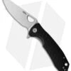 Honey Badger Knives Large Leaf Flipper Black FRN (3.6" Satin)