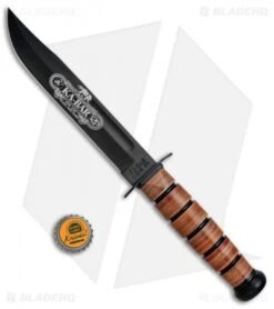 Ka-Bar Bowie 120th Anniversary USMC Fixed Blade Knife (7" Black) 9191 -SOG Store Ka Bar 120th Anniversary USMC Black 9191 BHQ 80484 jr bottlecap