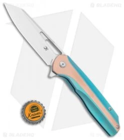 Kansept Knives Shard Frame Lock Knife Green Ti/Copper (3.5" Satin) 7 Kansept Knives Shard Frame Lock Knife Green Ti/Copper (3.5" Satin) -SOG Store Kansept Knives Shard K1006A6 BHQ 114136 LS Bottlecap