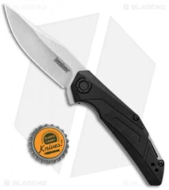 Kershaw Camshaft Assisted Opening Knife Black FRN (3" Stonewash) 1370 -SOG Store Kersahw Camshaft Assisted Opening Black FRN SW 1370 BHQ 106040 jr bottlecap