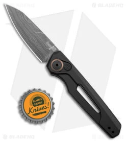 Kershaw Auto Launch 11 Black Aluminum Automatic Knife (2.75" Damascus) 7550DAM -SOG Store Kershaw Auto Launch 11 Black Aluminum Damascus BHQ 175624 jr bottlecap