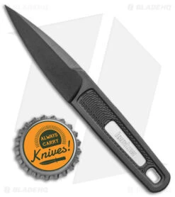 Kershaw Electron Dagger Fixed Blade Knife Black GFN (2.4" Black GFN) 1396 -SOG Store Kershaw Electron Dagger Fixed Blade Black GFN Black BHQ 139788 jr bottlecap