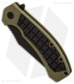 Kershaw Faultline Liner Lock Knife Green/Black GFN (3" Black) 8760 -SOG Store Kershaw Faultline Green Black GFN black BHQ 81280 er spine