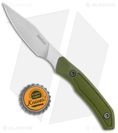 Kershaw Deschutes Caper Fixed Blade Knife Green (3.3" Stonewash) 1882 4 Kershaw Deschutes Caper Fixed Blade Knife Green (3.3" Stonewash) 1882 - Image 4