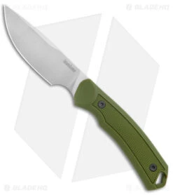 Kershaw Deschutes Skinner Fixed Blade Knife Green (3.9" Stonewash) 1883
