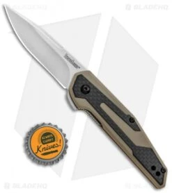 Kershaw Anso Fraxion Liner Lock Knife CF/Tan G-10 (2.75" Stonewash) 1160TAN 7 Kershaw Anso Fraxion Liner Lock Knife CF/Tan G-10 (2.75" Stonewash) 1160TAN -SOG Store Kershaw Fraxion LL Tan 1160TAN BHQ 83150 jr bottlecap