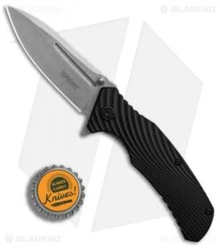 Kershaw Huddle Assisted Opening Knife Black GFN (3.25" Stonewash ) 1326 -SOG Store Kershaw Huddle Black GFN SW BHQ 83237 er bottlecap