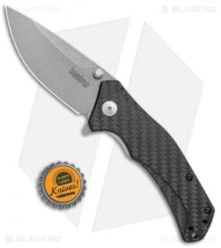 Kershaw Knockout Assisted Opening Knife Carbon Fiber (3.25" SW M390) 1870CFM390 -SOG Store Kershaw Knockout Assisted Opening CF SW 1870CFM390 BHQ 109087 jr bottlecap