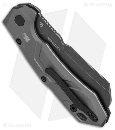 Kershaw Launch 14 Automatic Knife Cleaver Gray Al (3.4" Black SW) 7850 3 Kershaw Launch 14 Automatic Knife Cleaver Gray Al (3.4" Black SW) 7850 - Image 3