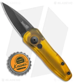 Kershaw BHQ Exclusive Launch 4 Automatic Knife Ultem (1.9" Black MagnaCut) -SOG Store Kershaw Launch 4 Auto ULtem Black MagnaCut Exclusive BHQ 175285 jr bottlecap