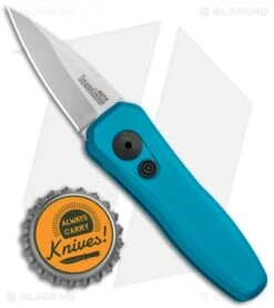 Kershaw Launch 4 CA Legal Automatic Knife Teal (1.9" Stonewash) -SOG Store Kershaw Launch 4 CA Legal Auto Teal SW KER7500TEALSW BHQ 92074 jr bottlecap