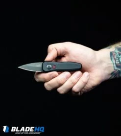 Kershaw Launch 4 CA Legal Automatic Knife Teal (1.9" Stonewash) -SOG Store Kershaw Launch 4 CA Legal Automatic Knife Black 7500BL BHQ 34416 in hand web