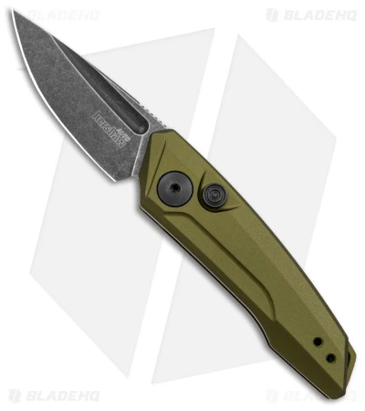 Kershaw Launch 9 Automatic Knife OD Green Aluminum (1.8" Black SW) 7250OLBW 1 Kershaw Launch 9 Automatic Knife OD Green Aluminum (1.8" Black SW) 7250OLBW