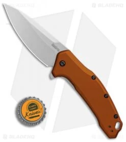 Kershaw Link Drop Point Knife Flat Dark Earth Aluminum (3.25" Stonewash) 7 Kershaw Link Drop Point Knife Flat Dark Earth Aluminum (3.25" Stonewash) -SOG Store Kershaw Link Drop Flat Dark Earth Aluminum SW BHQ 85194 er bottlecap