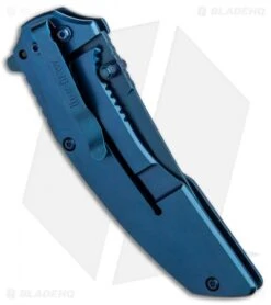 Kershaw Outright A/O Frame Lock Knife Blue/Black G-10 (3" Blue) 8320 -SOG Store Kershaw Outright AO FL Blue Black G 10 Blue 8320 BHQ 80595 jr side