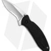 Kershaw Scallion Assisted Opening Knife Black GFN (2.25" Bead Blast Serr) 1620ST