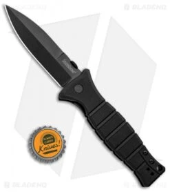 Kershaw XCOM Liner Lock Knife Black GFN (3.6" Black) 3425 -SOG Store Kershaw XCOM LL Black GFN Black 3425 BHQ 94087 jr bottlecap