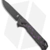 Kizer Begleiter2 Azo Button Lock Knife Purple/Black Fat Carbon (3.4" Black)