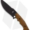 Kizer Cutlery Salient Fixed Blade Knife Brown G-10 (6.25" Black) E613