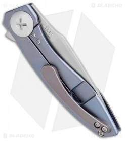 Kizer John Gray S.L.T. Flipper Knife Titanium Blue (3.5" Stonewash) Ki4474A3 7 Kizer John Gray S.L.T. Flipper Knife Titanium Blue (3.5" Stonewash) Ki4474A3 -SOG Store Kizer John Gray S.L.T. Flipper Ti Blue SW Ki4474A3 BHQ 102455 jr side