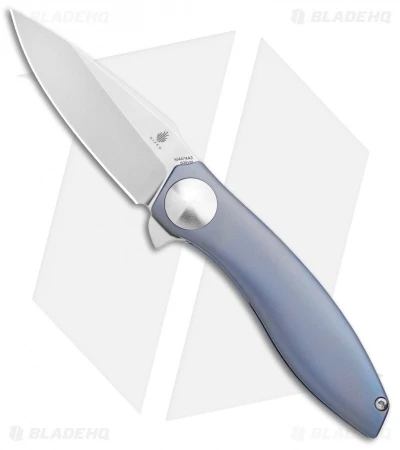 Kizer John Gray S.L.T. Flipper Knife Titanium Blue (3.5" Stonewash) Ki4474A3 1 Kizer John Gray S.L.T. Flipper Knife Titanium Blue (3.5" Stonewash) Ki4474A3
