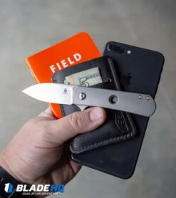 Kizer Laconico Yorkie Frame Lock Flipper Knife Hole Titanium (2.57" SW) Ki3525A1 -SOG Store Kizer Laconico Yorkie Frame Lock Flipper Knife Stonewash Ki3525A1 BHQ 85287 kp web