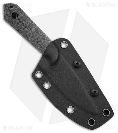 Kizer Maverick Customs Harpoon Fixed Blade Knife Black Micarta (3.75" Black) 10V 3 Kizer Maverick Customs Harpoon Fixed Blade Knife Black Micarta (3.75" Black) 10V - Image 3