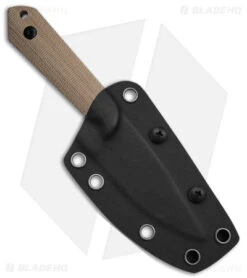 Kizer Maverick Customs Harpoon Fixed Blade Knife Natural Micarta (3.94" Black) 6 Kizer Maverick Customs Harpoon Fixed Blade Knife Natural Micarta (3.94" Black) -SOG Store Kizer Maverick Customs Harpoon FBK Natural Micarta 3in Black BHQ 180914 td sheath