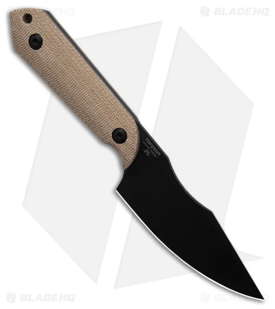 Kizer Maverick Customs Harpoon Fixed Blade Knife Natural Micarta (3.94" Black) 2 Kizer Maverick Customs Harpoon Fixed Blade Knife Natural Micarta (3.94" Black) - Image 2