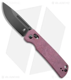 Kizer Pinkerton Escort Bar Lock Knife Purple Richlite (3.5" Black 154CM)